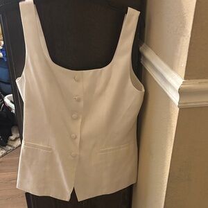 Wayf White Button Down Top